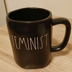 Rae Dunn Black Artisan Collection Feminist Mug